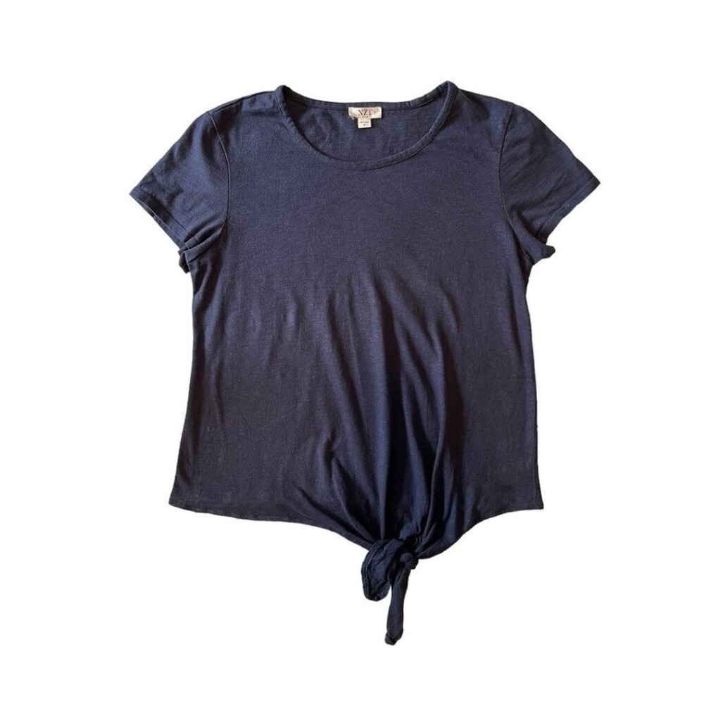 NIC & ZOE Women's T-Shirt‎ Navy Size Small